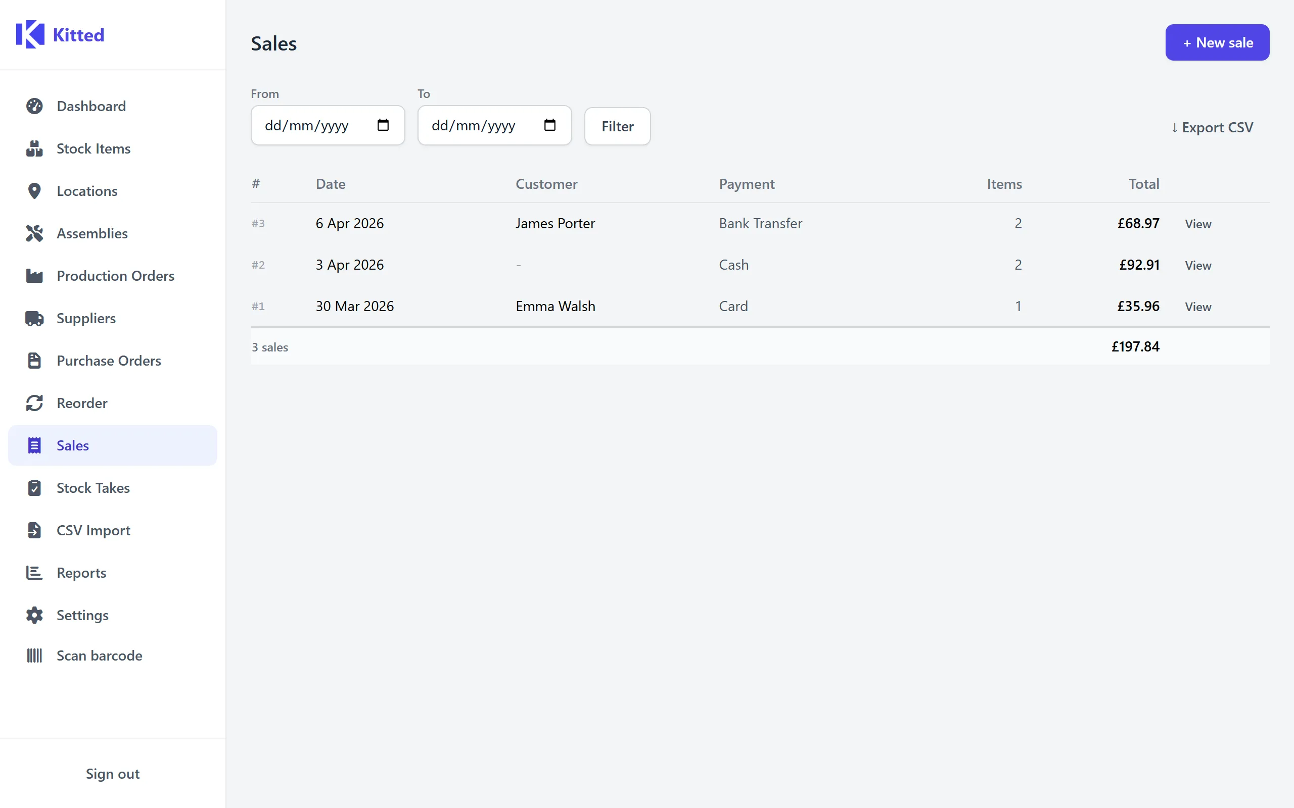 Sales